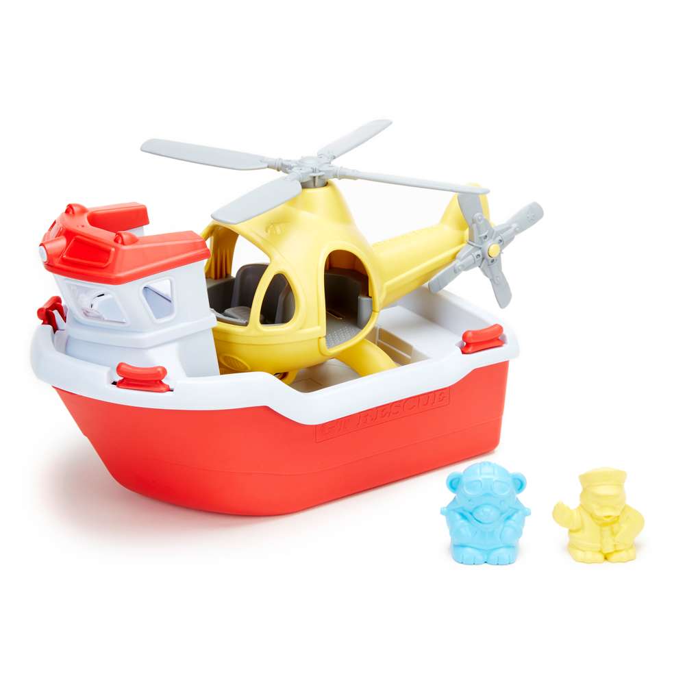 Rescue Boat with Helicopter