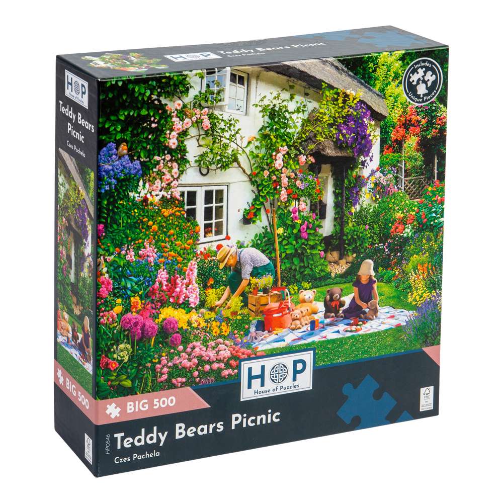 Teddy Bears Picnic - BIG 500 Piece Jigsaw Puzzle
