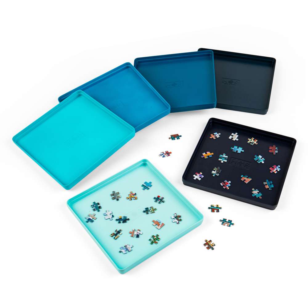 Jigsaw Puzzle Sorting Trays - 6 Pack