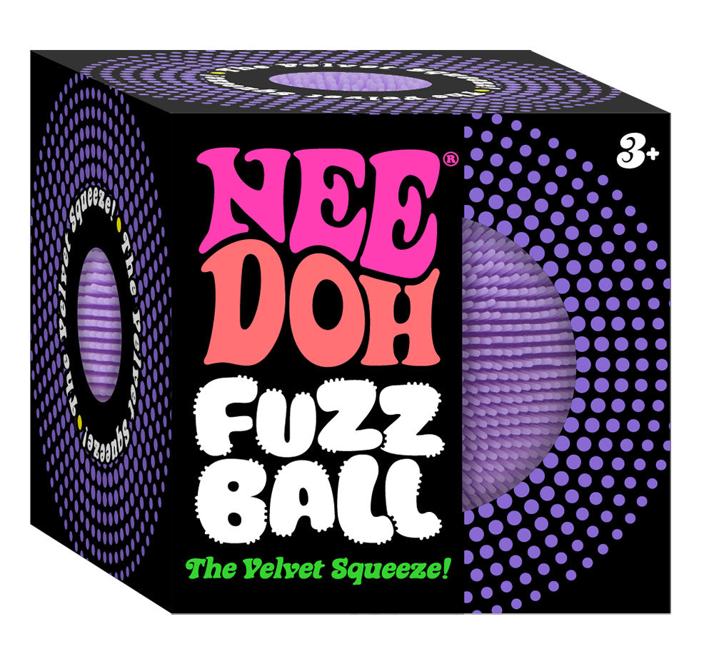 NeeDoh Fuzzball Velvet Squeeze Soft-Cloud Stress Relief Fidget Toy