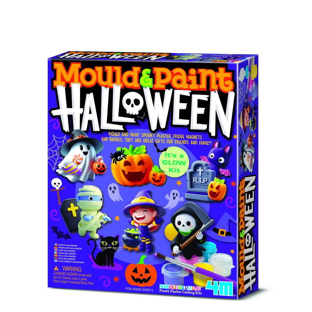 4M Mould and Paint Halloween-Clay & Painting Kit for Kids, STEAM Toys, Craft Set