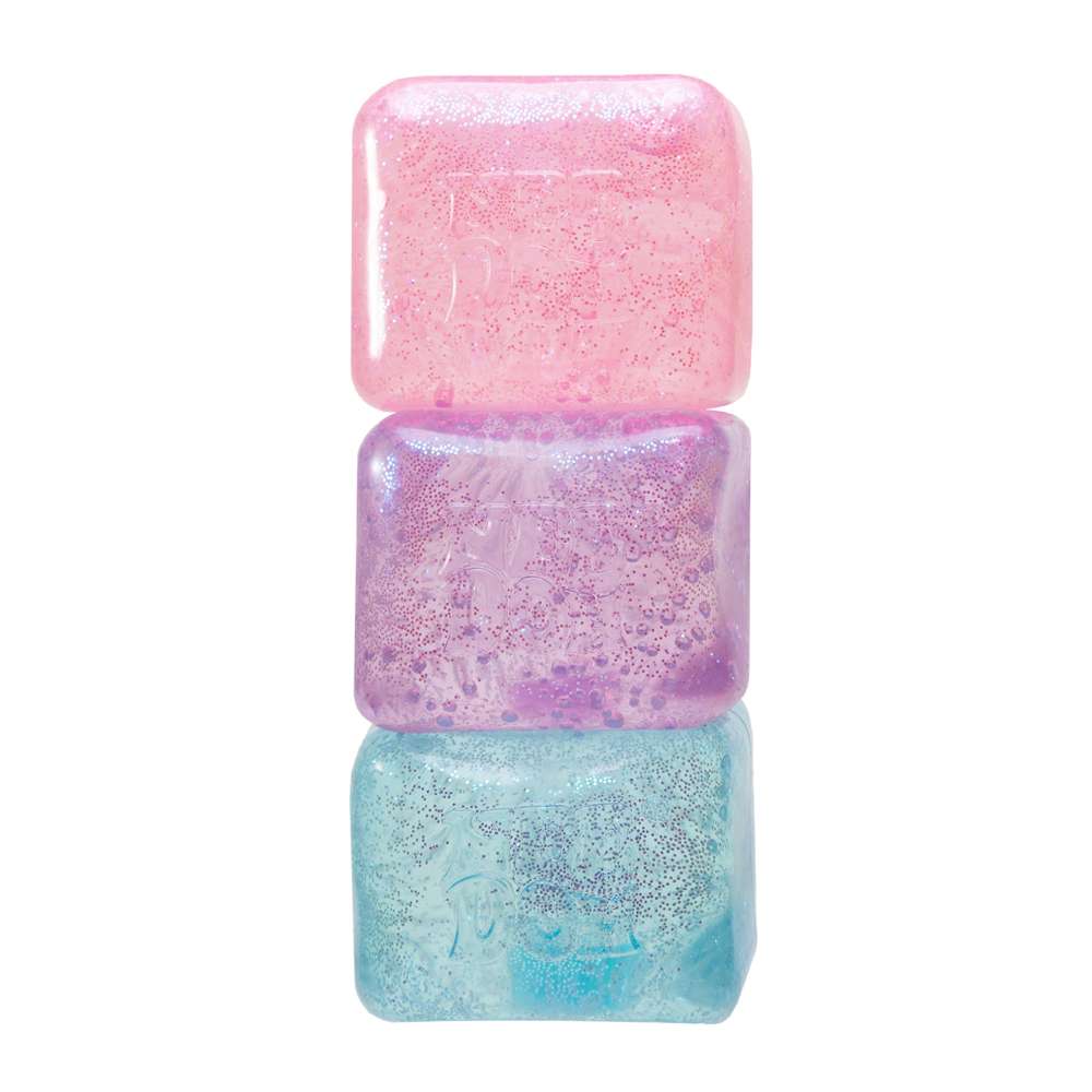 NeeDoh Nice Cube Glitter & Glow Super Solid Squish Sparkly Fidget Toy