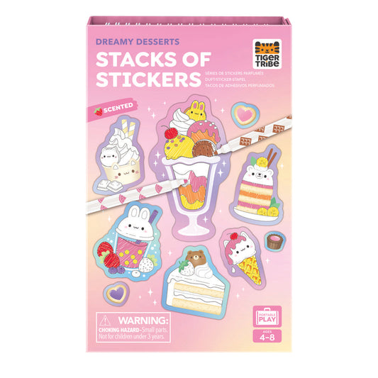Tiger Tribe Scented Stacks of Stickers - Dreamy Desserts